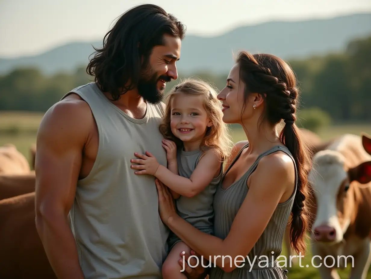 Family-Embracing-Animals-at-a-Peaceful-Vegan-Farm-Sanctuary