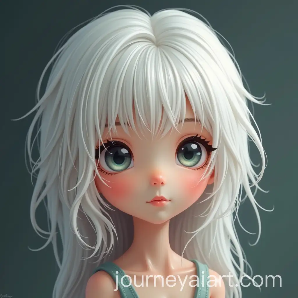 Portrait-of-a-Girl-with-White-Hair