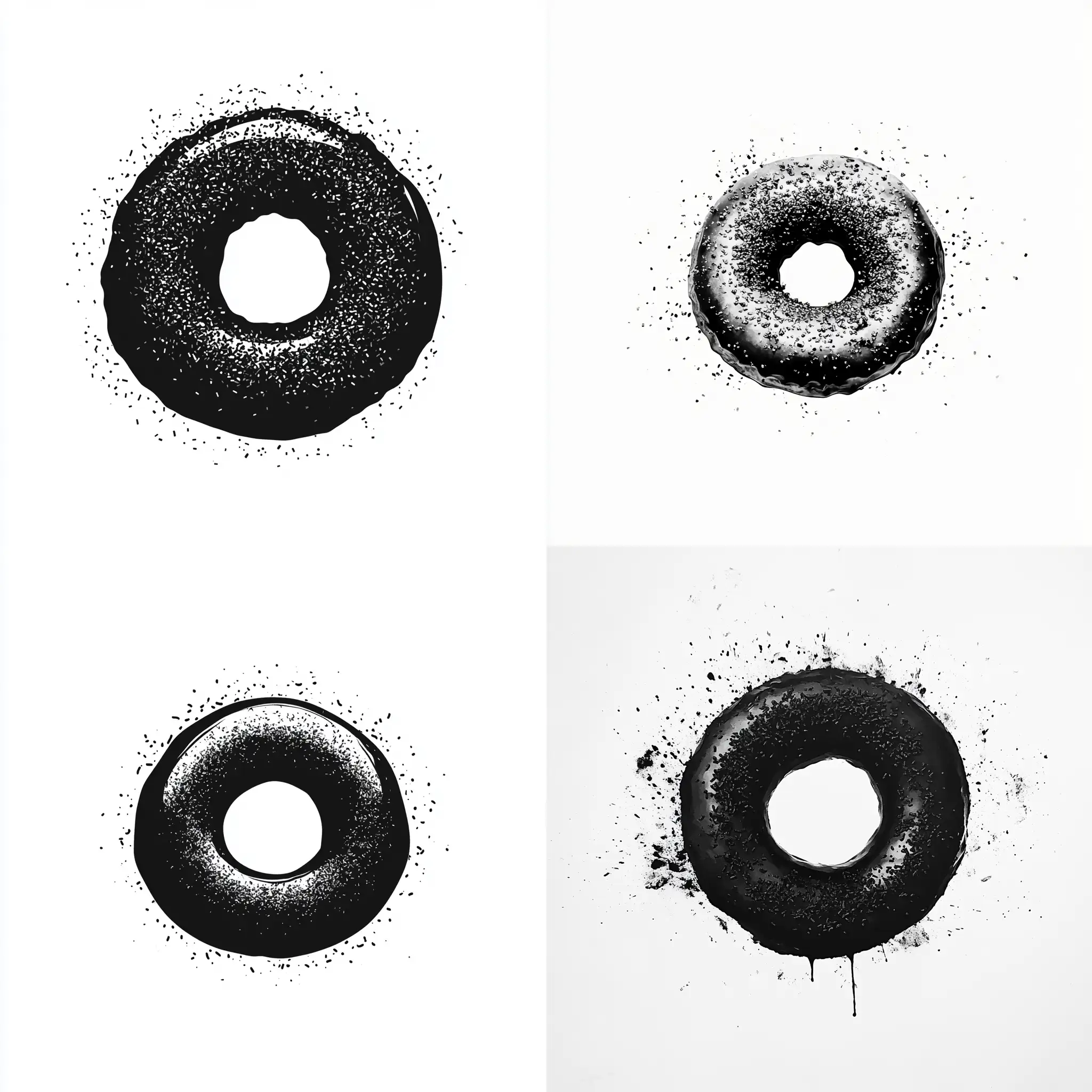 Black-Sprinkled-Donut-Logo-on-White-Background
