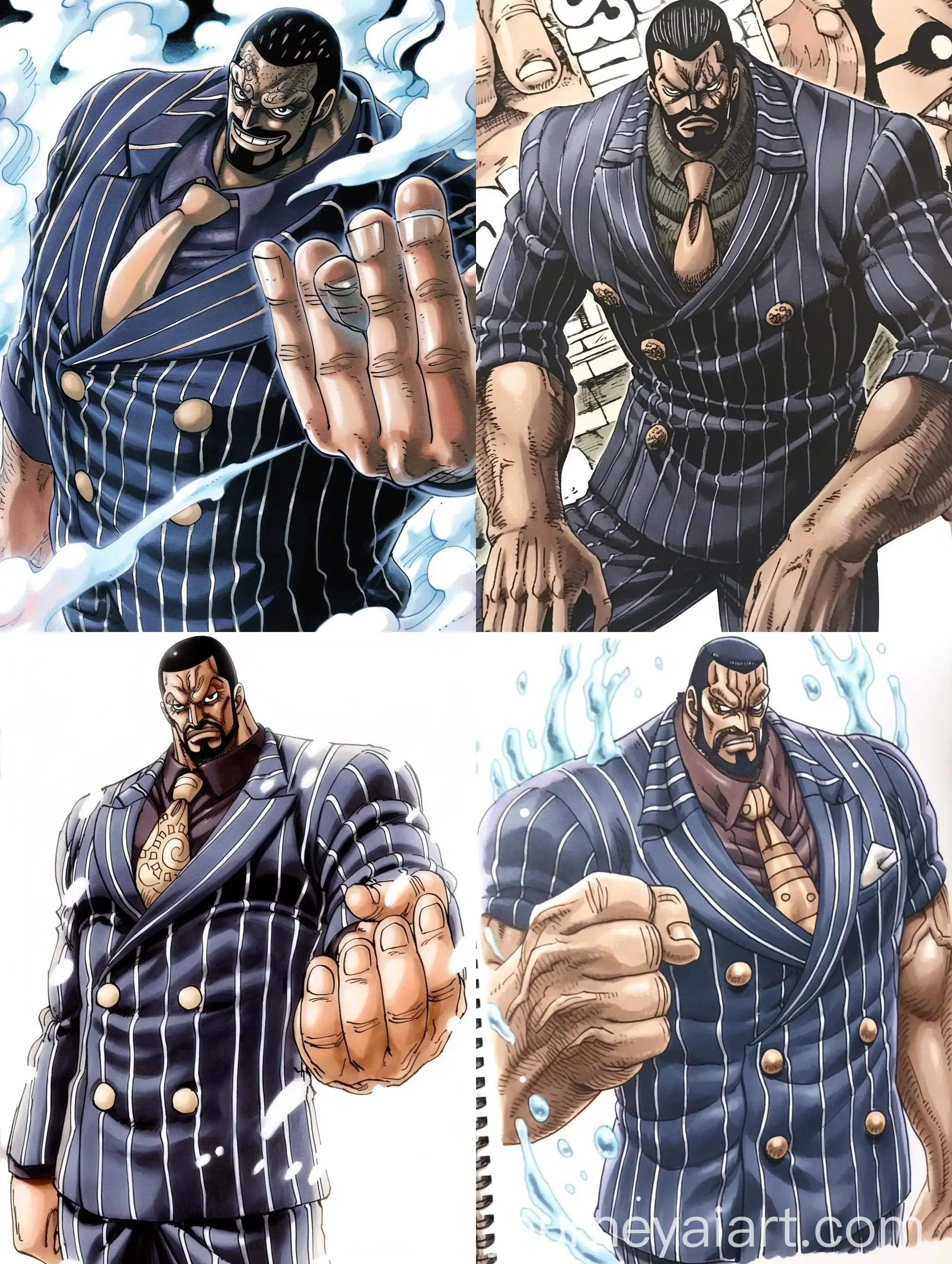 Painted-Copic-Manga-Character-One-Piece-Old-Anime-Style