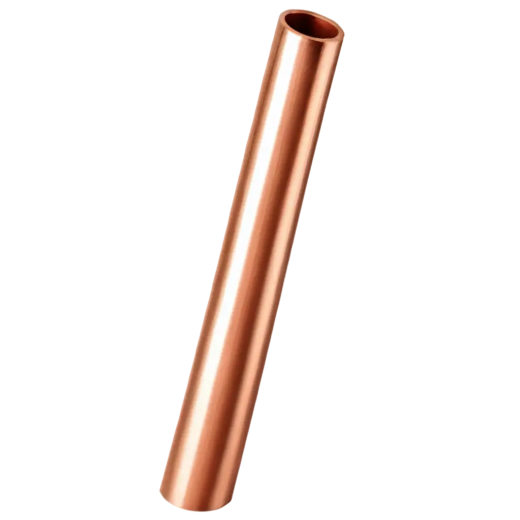 HighQuality-PNG-Image-of-a-Round-Copper-Tube-for-Versatile-Applications