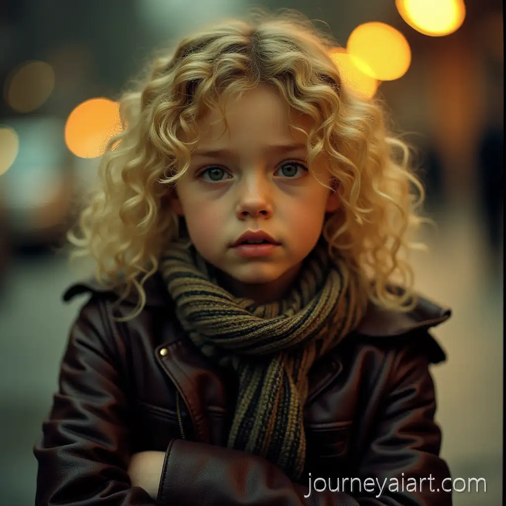 Blonde-Girl-withAI-Image-Prompt-Expansion-Green-Eyes-and-Curly-Hair-in-Leather-Jacket-Under-Streetlight