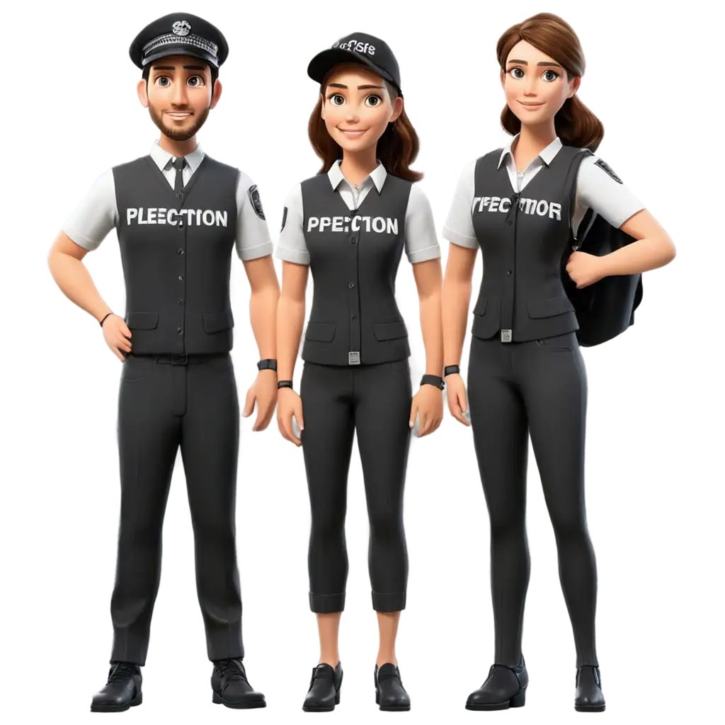 3D-PNG-Character-Design-of-Male-and-Female-Election-Officers-in-HighVisibility-PTPS-Uniforms