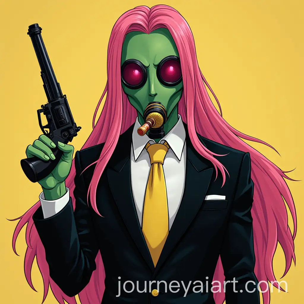 Fluttershy-and-Adagio-Dazzle-as-Delgado-Master-with-Gas-Mask-and-Laser-Screwdriver