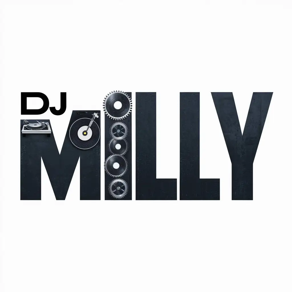 Bold and Masculine Logo Design for DJ MILLY