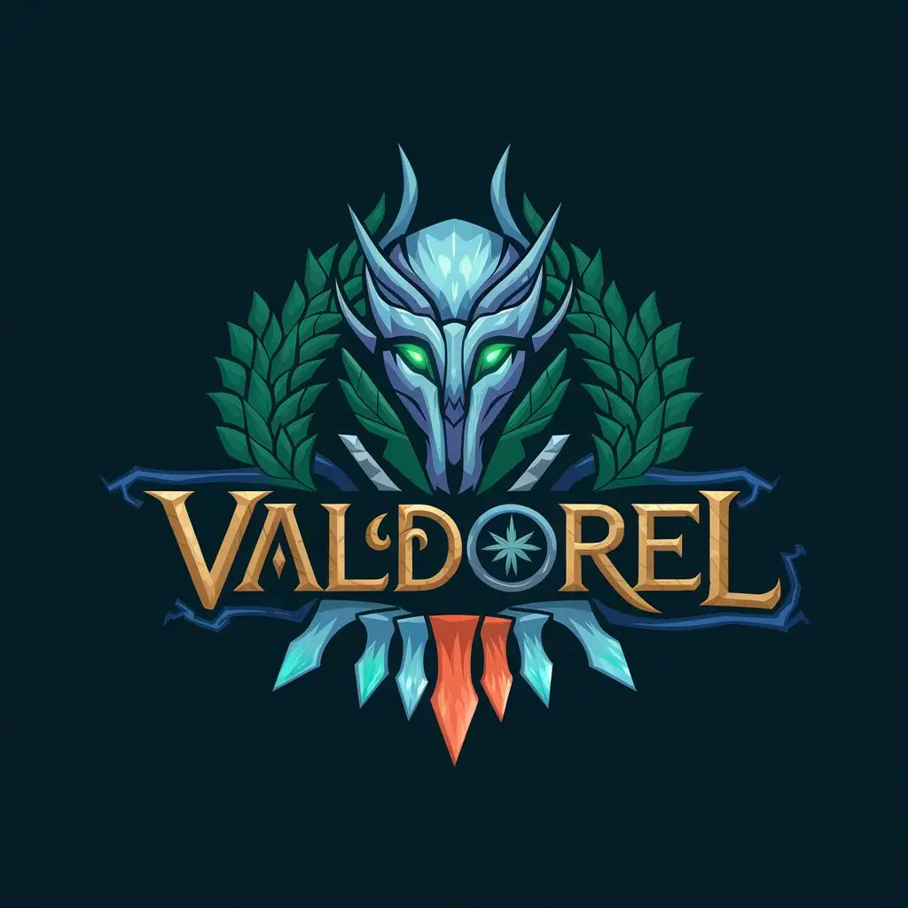 Fantasy Game Art Elven Faction Logo Crest Valdorel