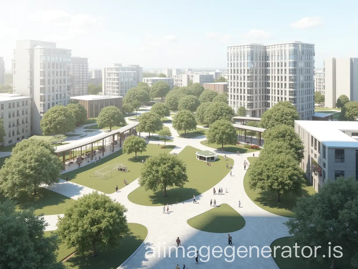 Modern-Urban-Hub-with-Smart-Buildings-Green-Spaces-and-Research-Centers