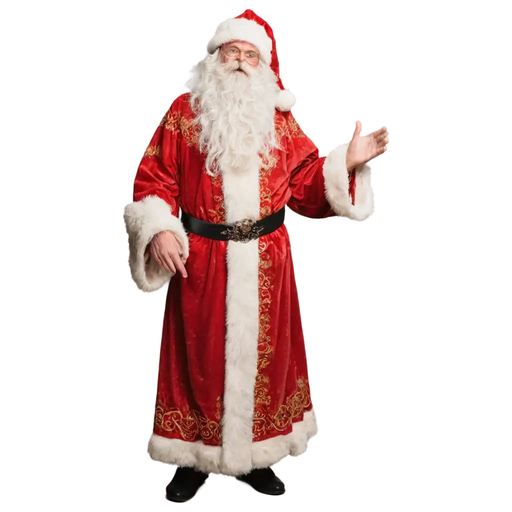 Father-Frost-in-Red-Robe-with-Long-White-Beard-PNG-Image-for-WinterThemed-Design-and-Holiday-Projects