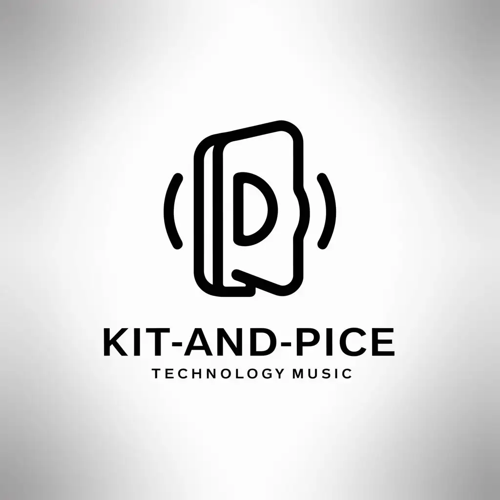 a logo design,with the text "Kit-and-Pice", main symbol:music loudspeaker,Moderate,be used in Technology industry,clear background