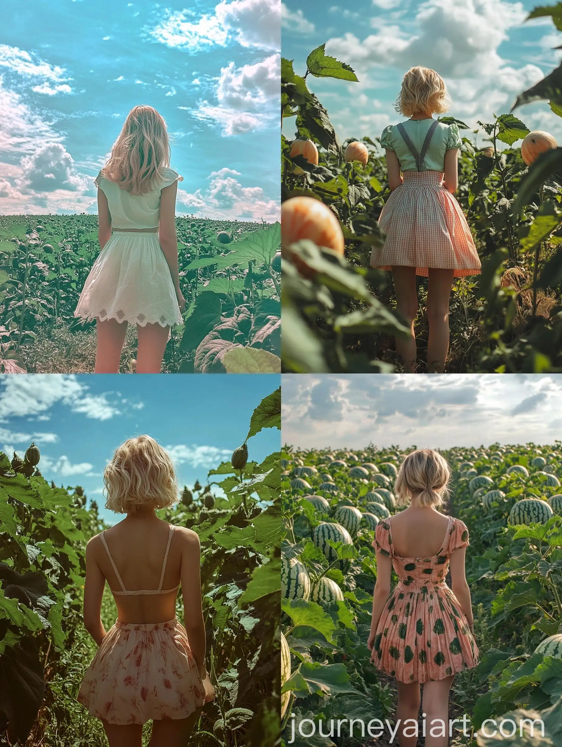 Young-Woman-in-AnimeInspired-Outfit-Amid-Watermelon-Fields