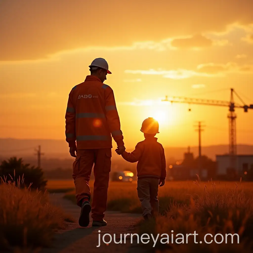 ABB-Engineer-Walking-in-Sunset-with-Son