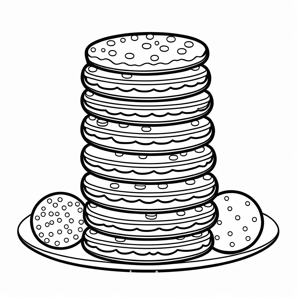 Delightful-Cookie-Tower-Coloring-Page-for-Kids