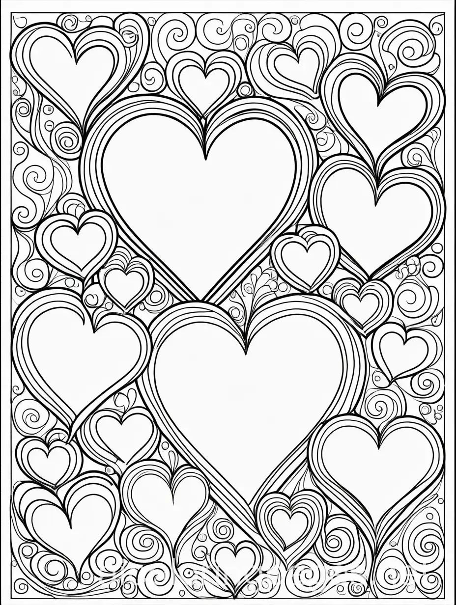 Simple-Hearts-on-Fire-Coloring-Page-for-Children