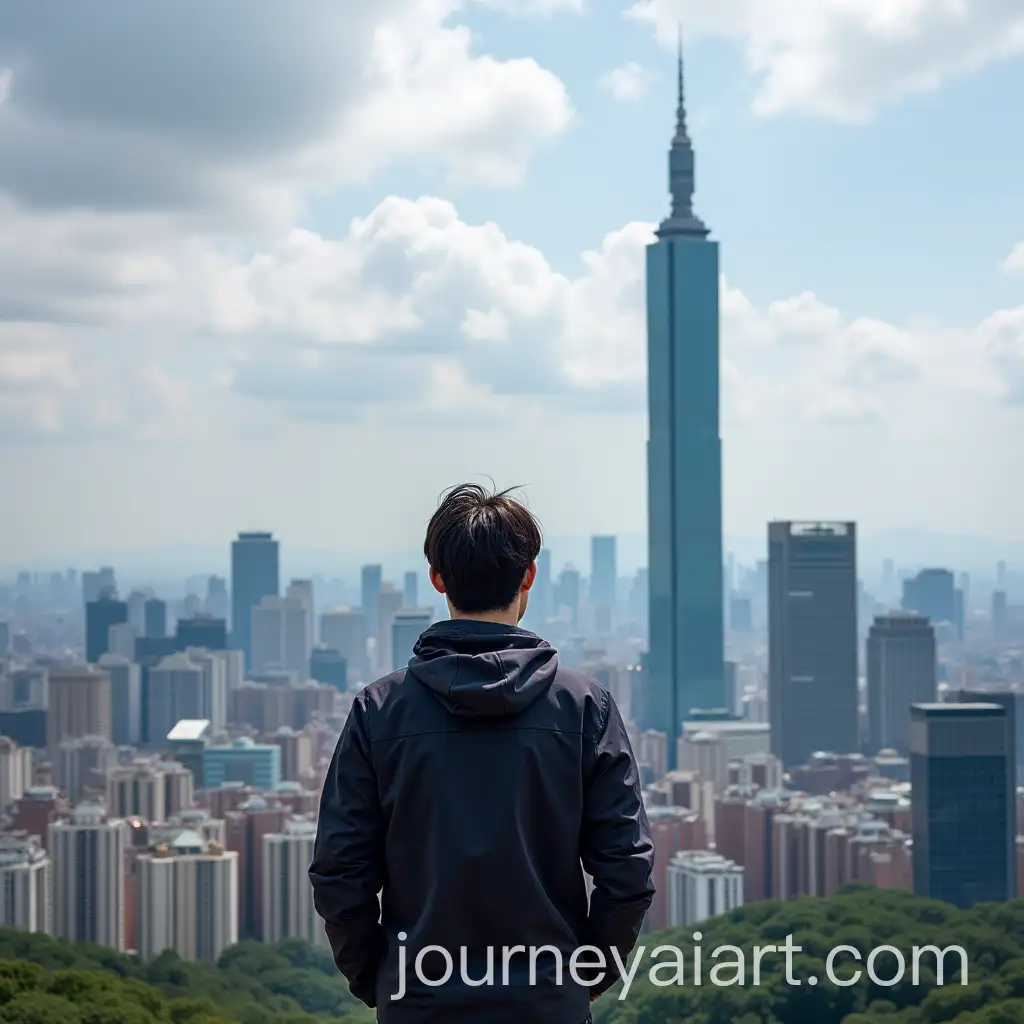 Faker-in-Front-of-Taipei-101-A-Dynamic-Urban-Scene