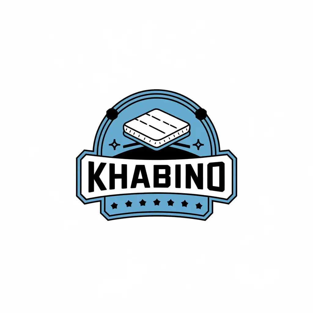 LOGO Design for Khabino Mattress Symbol with Clear Background and Moderate Style