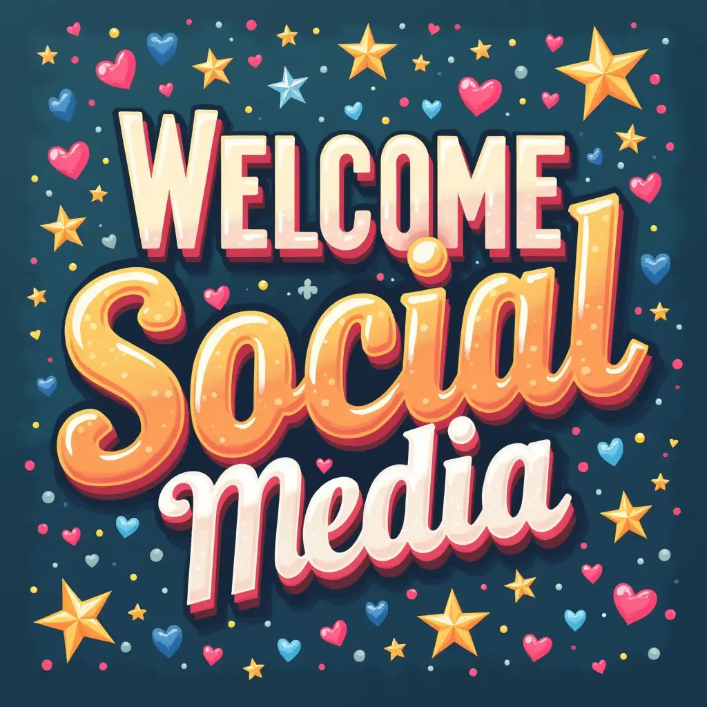 welcome social media post