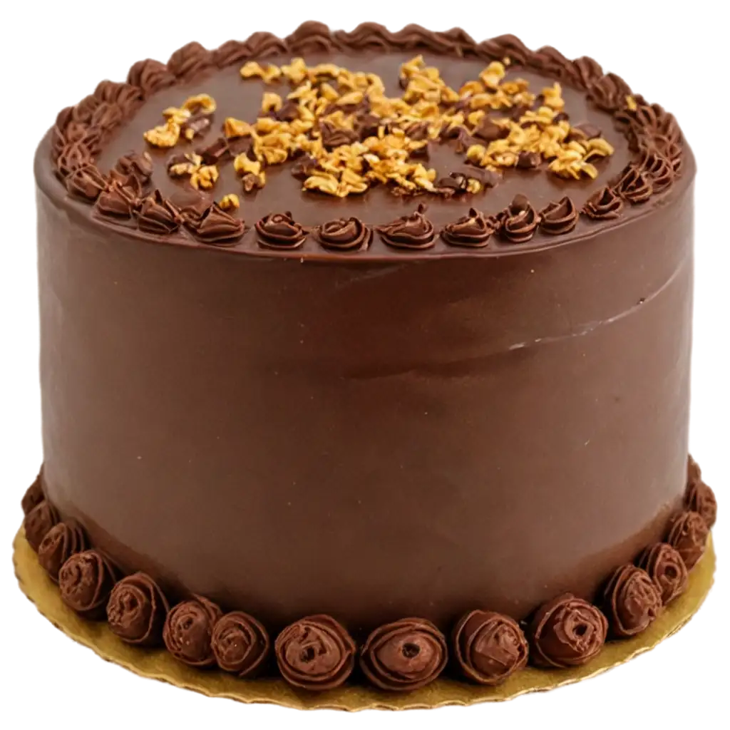 Delicious-Chocolate-Cake-with-Vanilla-Decoration-PNG-Image-for-Various-Creative-Uses