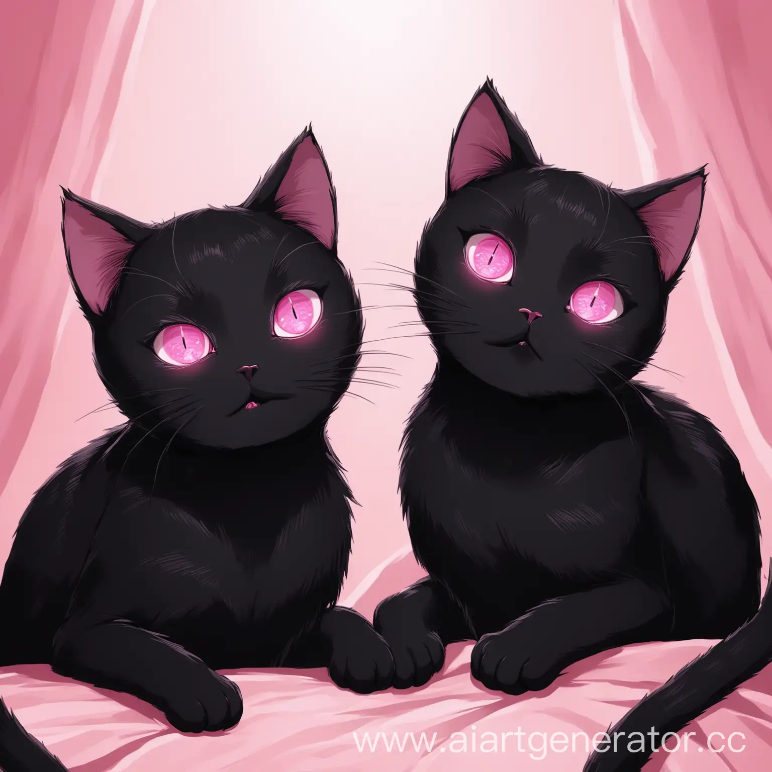 Two-Black-Cats-with-Pink-Eyes