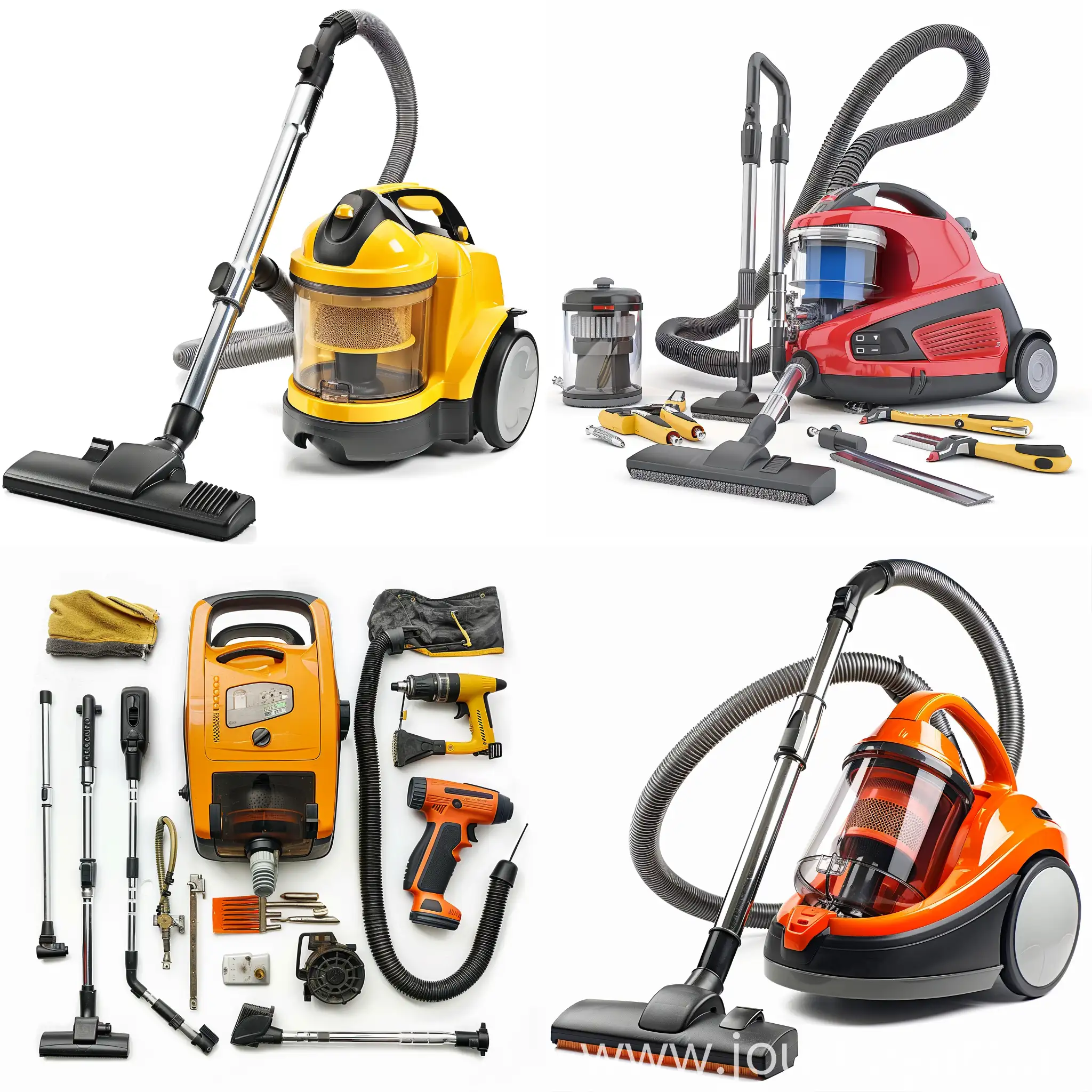 Vacuum-Cleaner-Repair-on-White-Background