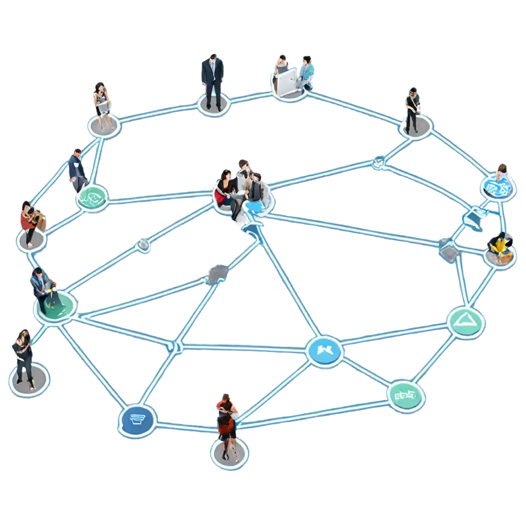 Peoples-Connected-Over-a-Network-HighQuality-PNG-for-Social-Connectivity