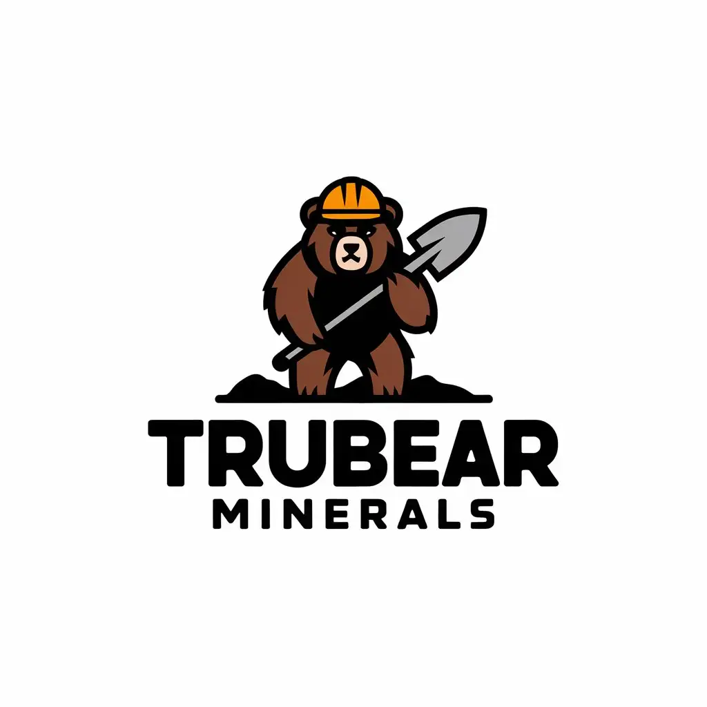 LOGO Design for TruBear Minerals Custom Vector Logo for Mining and Exploration Company