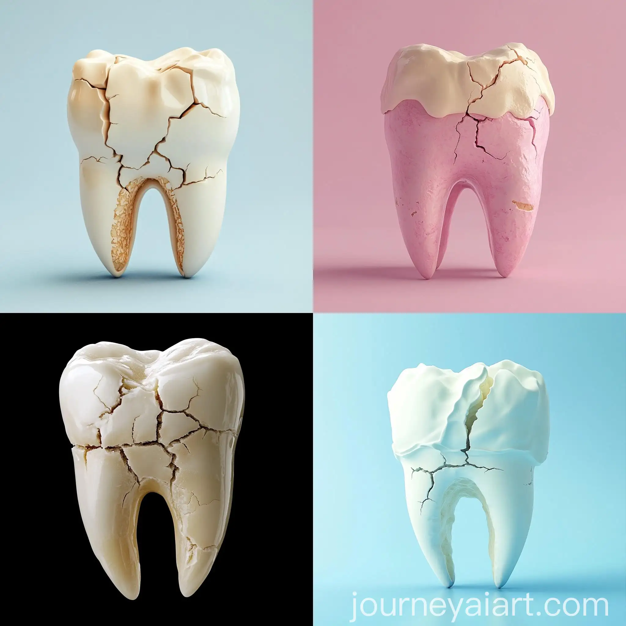 Cracked-Ice-Cream-Tooth-Sculpture