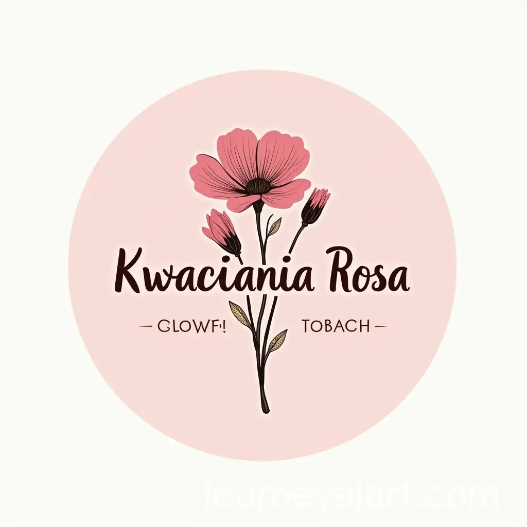 Elegant-Floral-Logo-Design-for-Kwiaciarnia-Rosa