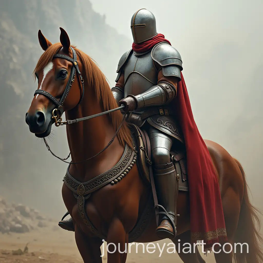 A-Knightly-Horse-in-Full-Armor-with-a-Majestic-Pose