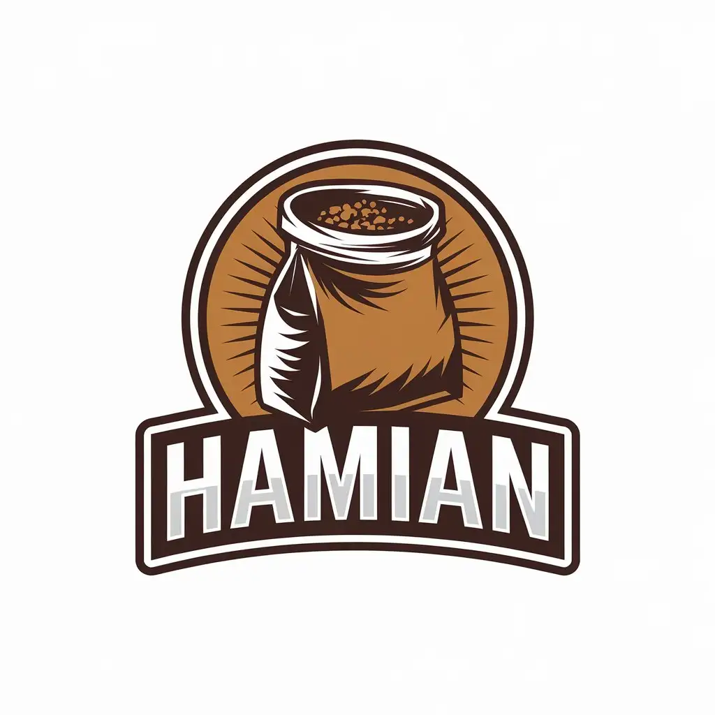 LOGO Design for Hamian Animal Feed Symbol with Moderate Style and Clear Background