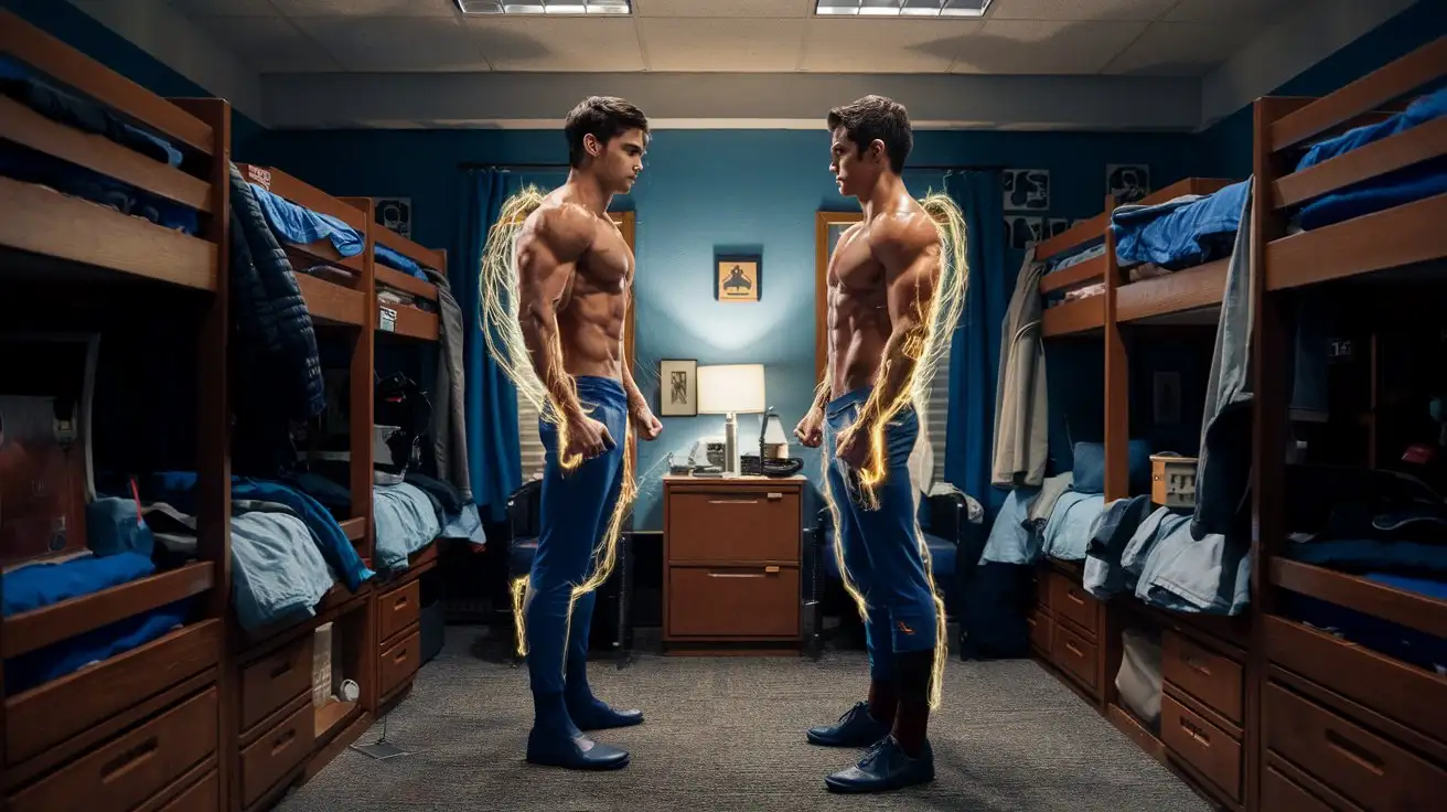 Two-Superhuman-Heroes-in-a-College-Dorm-Room-at-Night