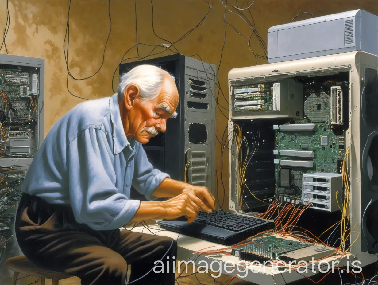 Elderly-Technician-Repairing-Computers