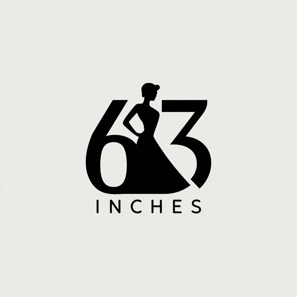 LOGO-Design-for-63-Inches-Minimalist-Woman-Silhouette-in-Dress-for-Clothing-Industry