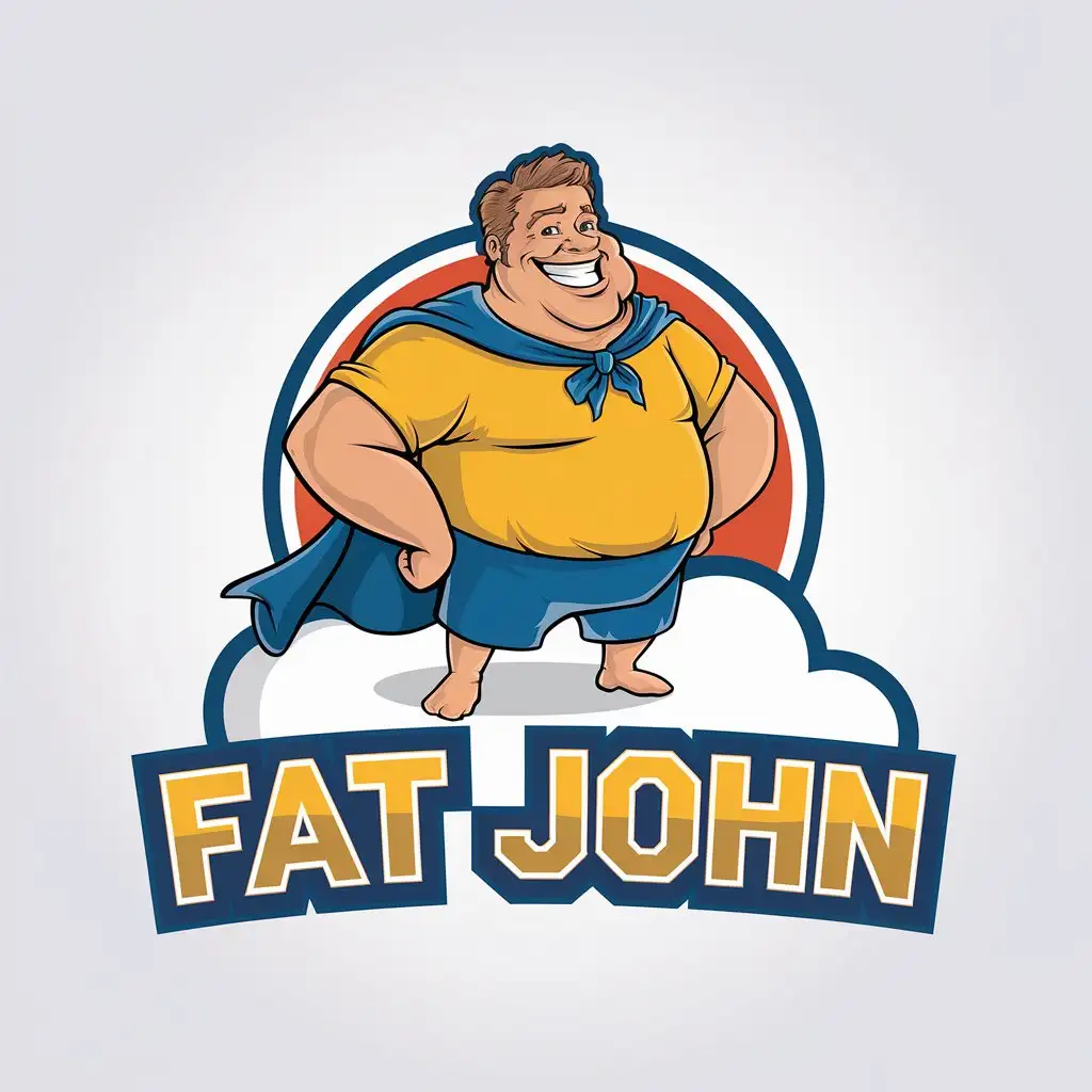 LOGO Design for Fat John Heroic Vigor with a Clear and Moderate Background