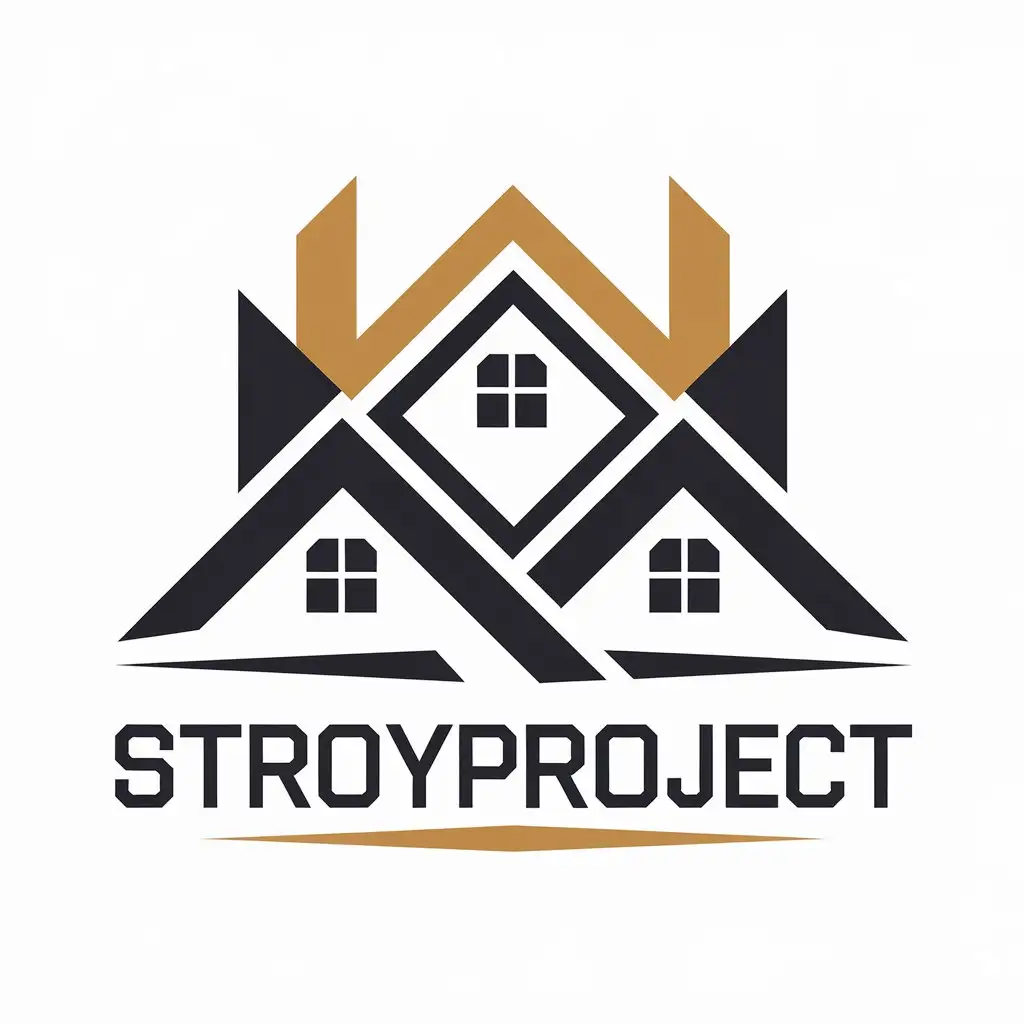 LOGO-Design-For-StroyProject-House-Symbol-in-Construction-Industry