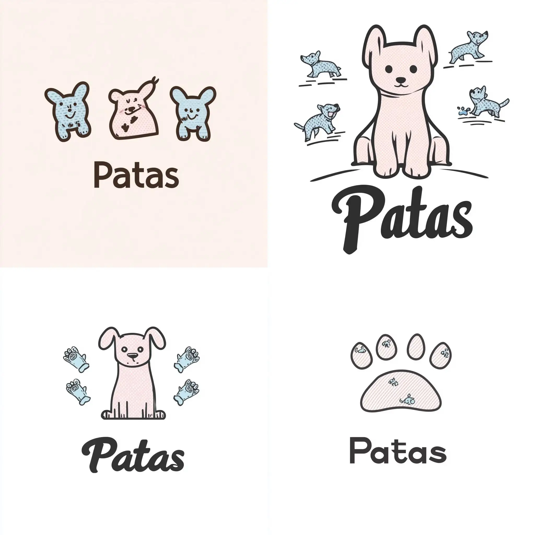 Patas-Dog-Products-Logo-on-White-Background-with-Doggy-Font