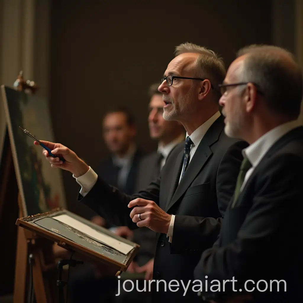 Austrian-Painter-Delivering-aAI-Image-Prompt-Expansion-Speech-in-HyperRealistic-Detail