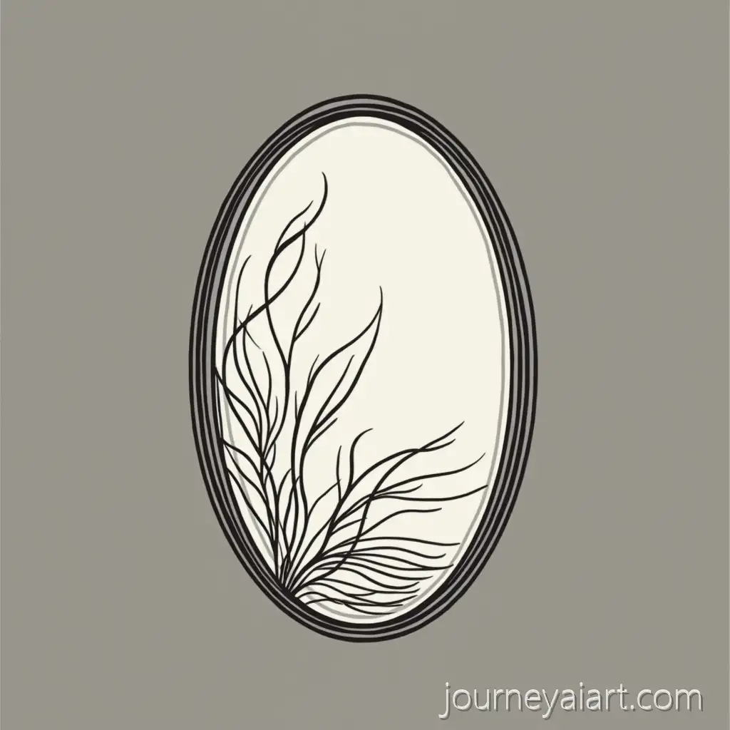 Minimalist-Elegant-Oval-Mirror-Logo-with-Abstract-Organic-Lines-in-Black-and-White