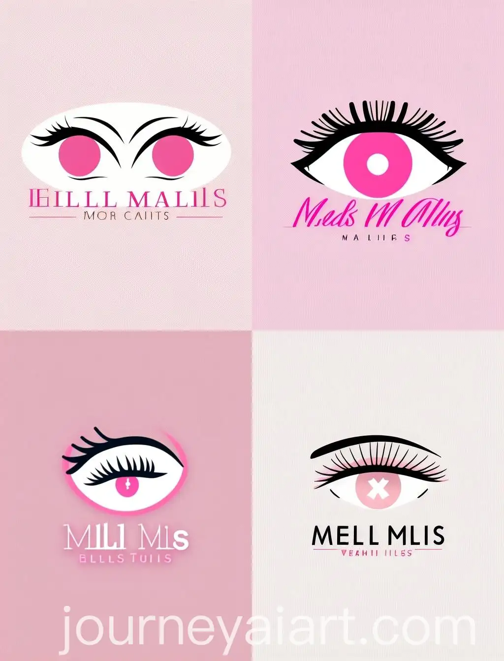 Stylish-Pink-and-Beige-False-Lashes-Extension-Kit-Logo