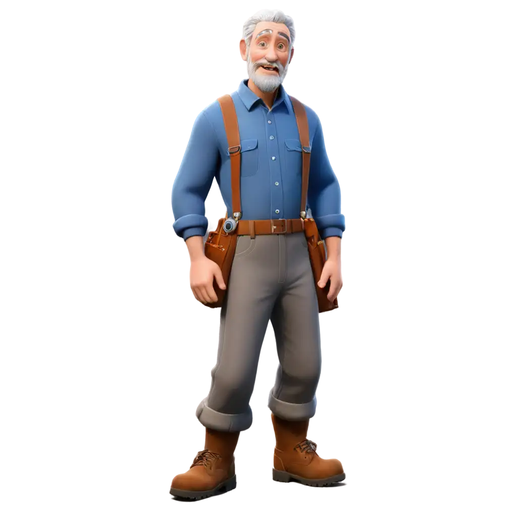 Noah-Old-Man-in-Disney-Pixar-Style-PNG-Image-for-Character-Illustration