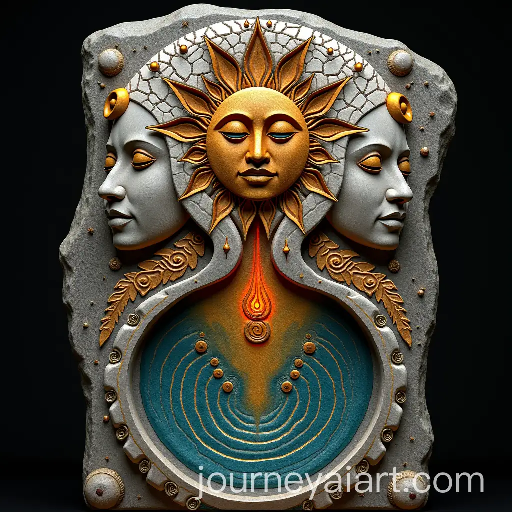 HyperRealistic-Ancient-Muisca-StoneAI-Art-Prompt-Expansion-Sculpture-Chest-Tattoo-with-Sun-Moon-and-Sacred-Lake