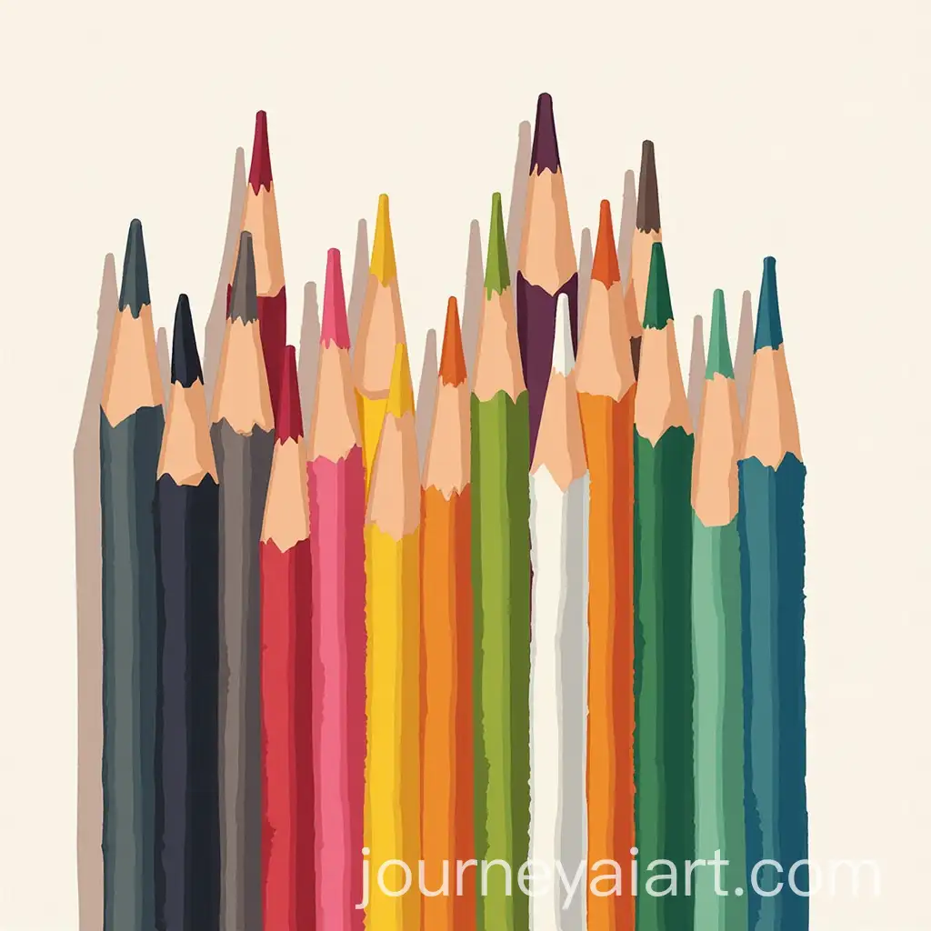 Colorful-PixarStyle-Pencils-in-a-Vibrant-Display