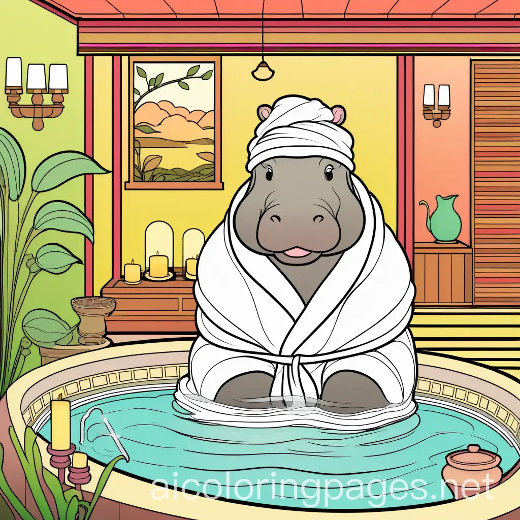 Reluctant-Baby-Hippo-at-a-Serene-Spa-Retreat