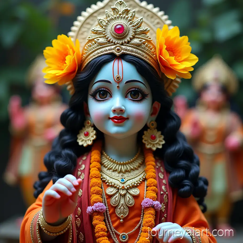Divine-Jay-Shree-Krishna-Portrait-in-Traditional-Attire