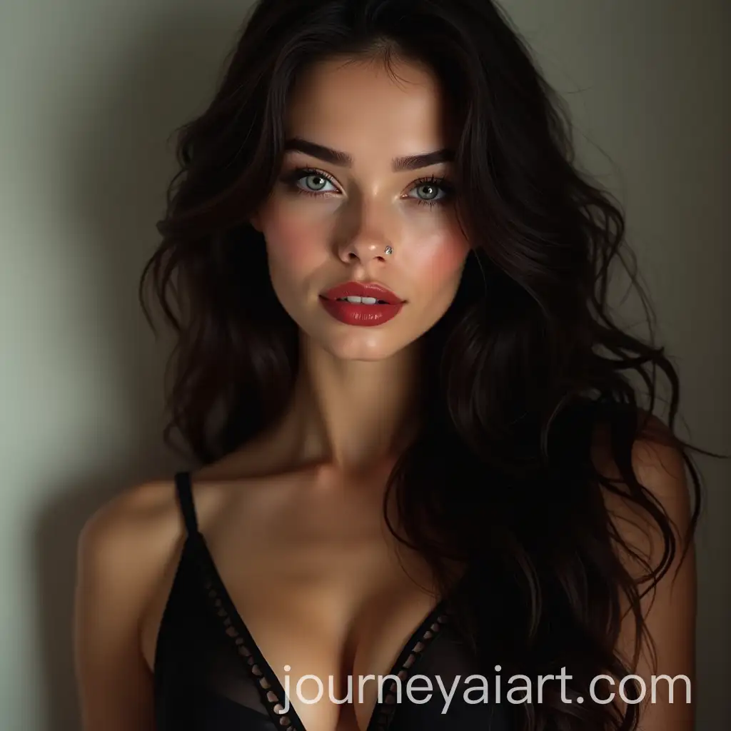 Portrait-of-a-Young-European-Woman-with-Expressive-Features