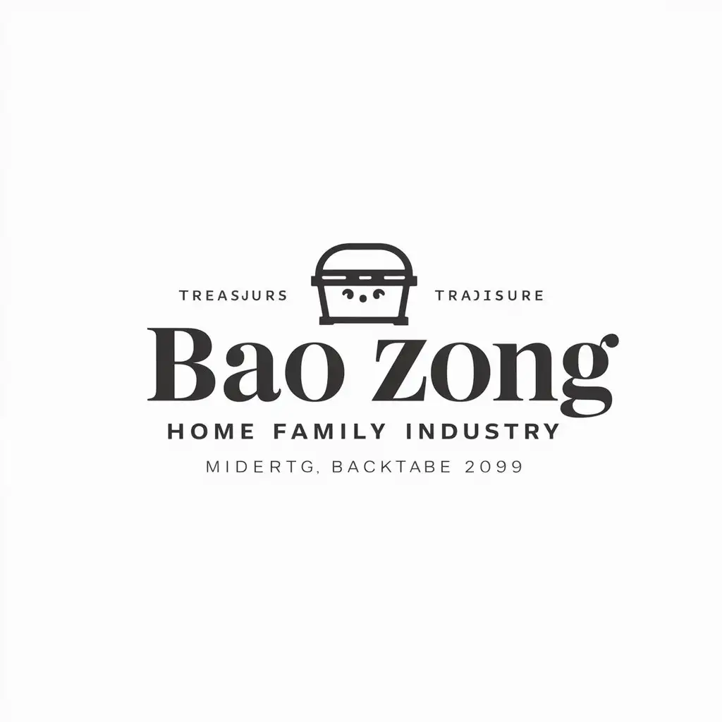 LOGO-Design-for-Bao-Zong-Minimalistic-Little-Treasure-Symbol-in-Home-Family-Industry