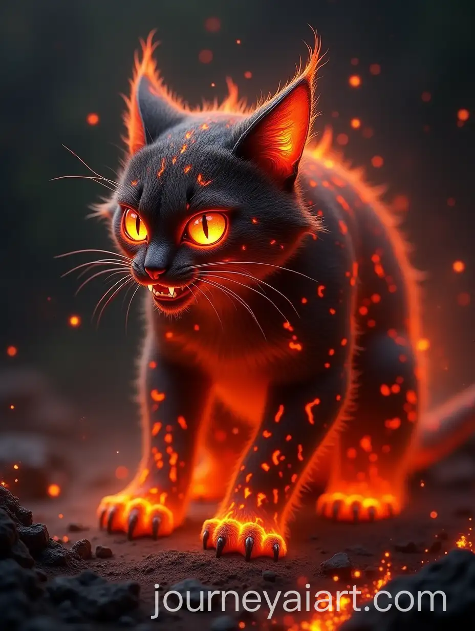 Menacing-Lava-Cat-Hybrid-with-Fiery-Glow-and-Jagged-Patterns