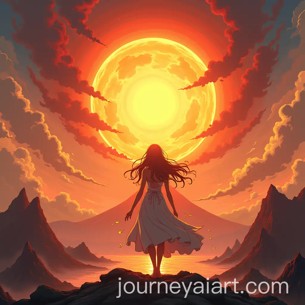 Goddess-of-Sun-in-Studio-Ghibli-Anime-Style-with-Erupting-Volcano-Background