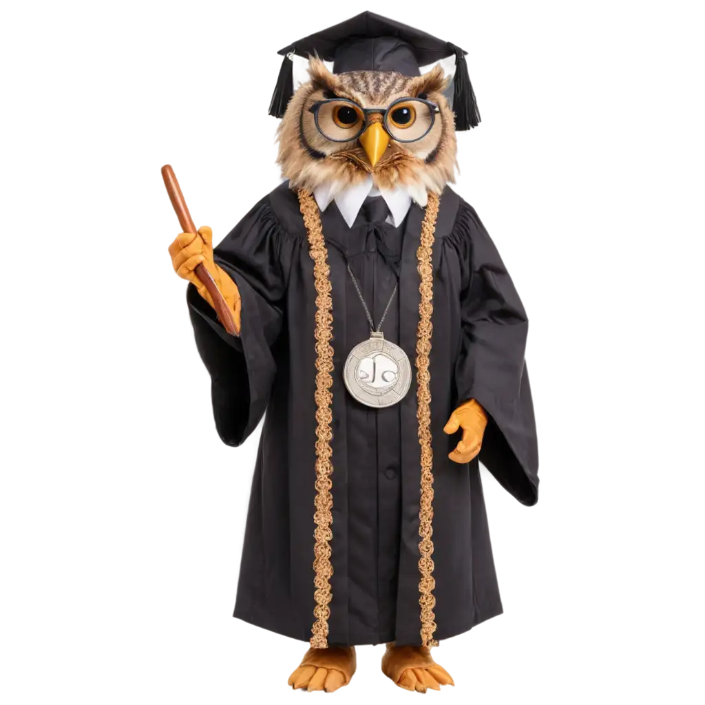 Owl-Judge-in-Robes-PNG-A-Unique-Image-for-Legal-and-Educational-Contexts