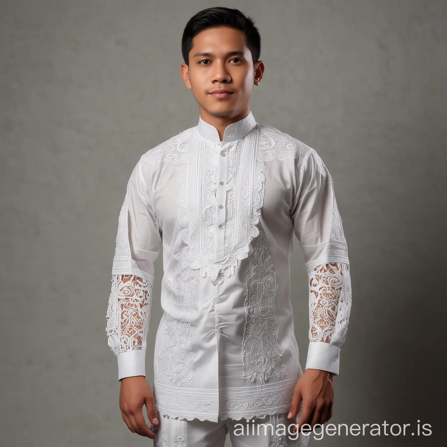 Elegant-Man-in-Full-Barong-Tagalog-Attire