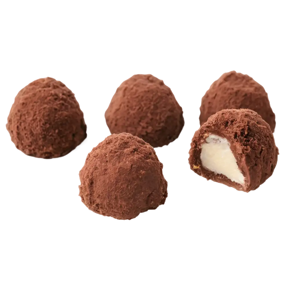 Chocolate-Truffles-with-Hazelnut-Inside-PNG-Image-Premium-Quality-for-Culinary-and-Digital-Use